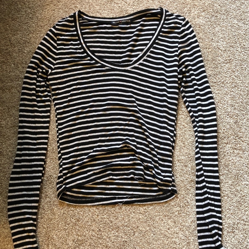 Black and white stripped long sleeve